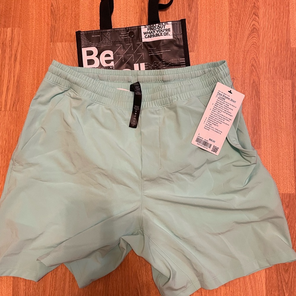 NEW Lululemon Pace Breaker Shorts 7” Lined